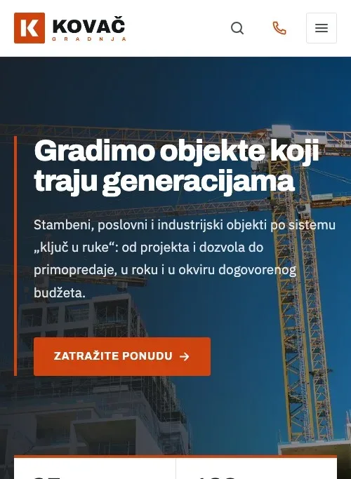 Tema Gradnja na telefonu