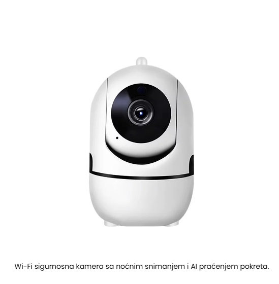 Wi Fi sigurnosna kamera sa detekcijom pokreta i dvosmernom audio komunikacijom