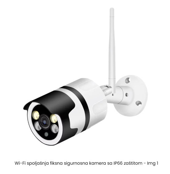 Wi Fi spoljašnja fiksna sigurnosna kamera