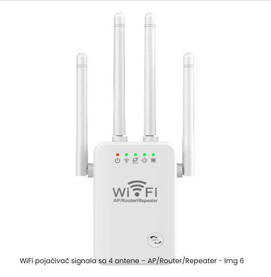 WiFi pojačivač signala sa 4 antene