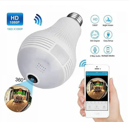 Panoramska WiFi kamera u sijalici